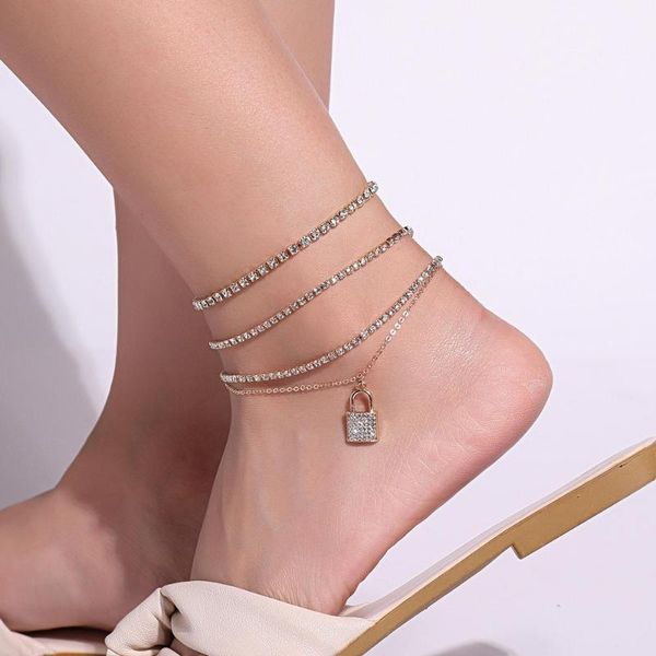 anklets 4pcs crystal chain ankelt for women shiny rhinestone padlock pedant bracelet bohemia summer beach foot jewelry charm, Red;blue
anklets 4pcs crystal chain ankelt for women shiny rhinestone padlock pedant bracelet bohemia summer beach foot jewelry charm, Red;blue