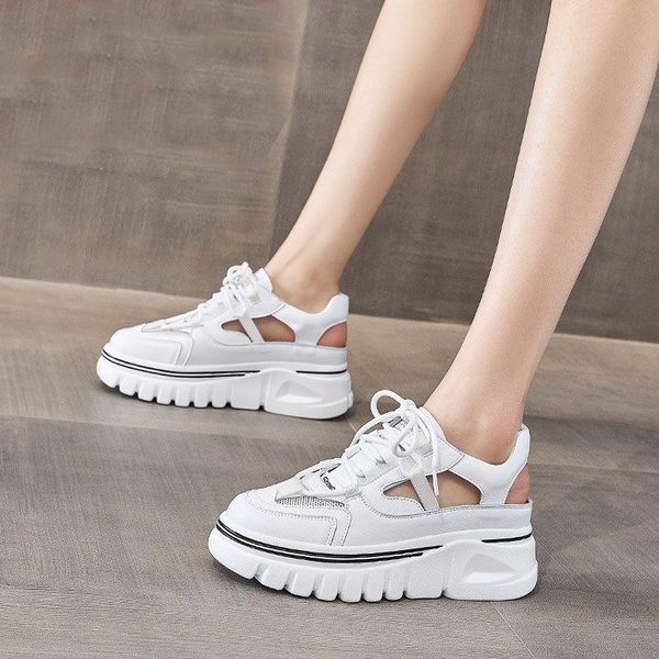 sandals summer female sport sandal outdoor breathable sneakers increasing height round toe woman leather casual platform shoes, Black
sandals summer female sport sandal outdoor breathable sneakers increasing height round toe woman leather casual platform shoes, Black