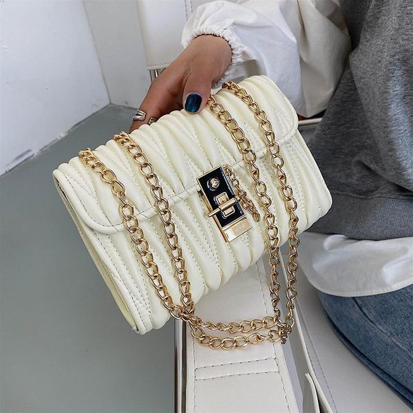 evening bags women's shoulder bag pleated metal chain luxury leather crossbody small square handbags wholesale 2021 fashion female
evening bags women's shoulder bag pleated metal chain luxury leather crossbody small square handbags wholesale 2021 fashion female