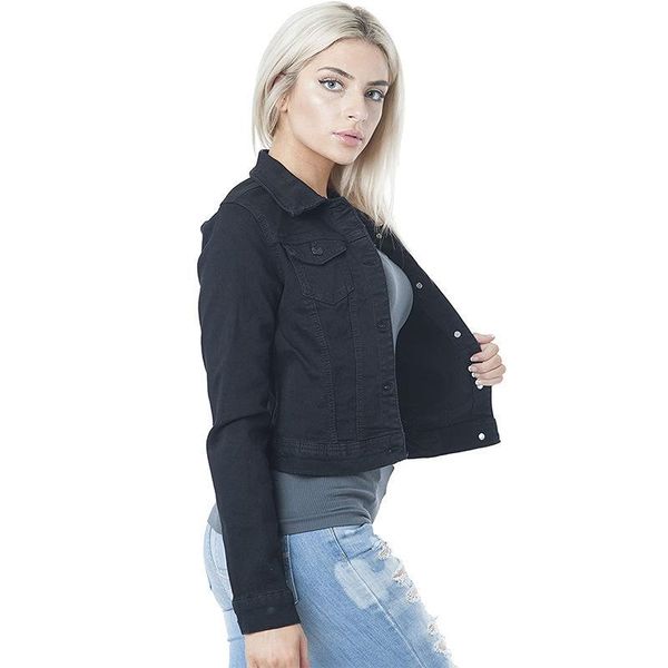 women's jackets fashion womens casual long sleeve denim cardigan jacket harajuku streetwear lady button short coat slim vintage jeans o, Black;brown
women's jackets fashion womens casual long sleeve denim cardigan jacket harajuku streetwear lady button short coat slim vintage jeans o, Black;brown