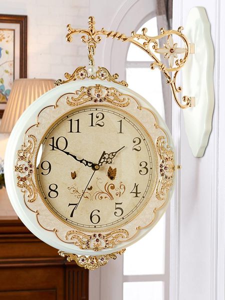 wall clocks silent luxury double sided clock modern design kitchen living room creative wandklok home decoration jj60wc
wall clocks silent luxury double sided clock modern design kitchen living room creative wandklok home decoration jj60wc