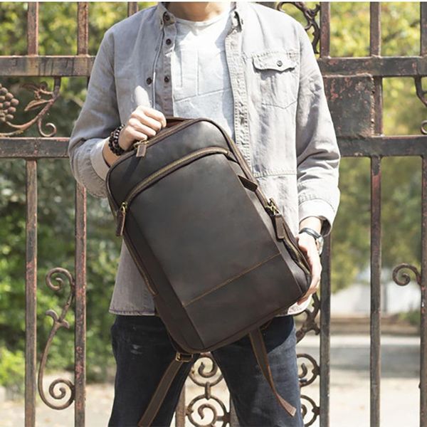 backpack cowhide vintage men's genuine leather handmade male backpacks large capacity school bags for teenage boys
backpack cowhide vintage men's genuine leather handmade male backpacks large capacity school bags for teenage boys