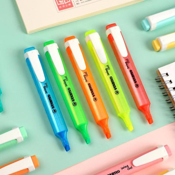 highlighters 6pcs or 8pcs stablio color highlighter cute creative macaroon fluorescent markers pen journal pens gel, Black;red
highlighters 6pcs or 8pcs stablio color highlighter cute creative macaroon fluorescent markers pen journal pens gel, Black;red