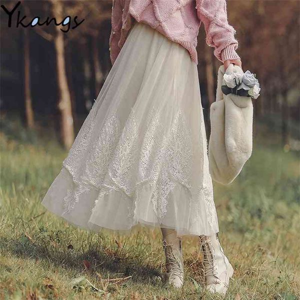 summer embroidery mesh tulle pleated skirt women korean style fashion elastic high waist long vintage black midi 210421
summer embroidery mesh tulle pleated skirt women korean style fashion elastic high waist long vintage black midi 210421