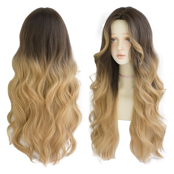 dyeing fashion selling medium long curly hair female chemical fiber high temperature silk wig set, Black
dyeing fashion selling medium long curly hair female chemical fiber high temperature silk wig set, Black