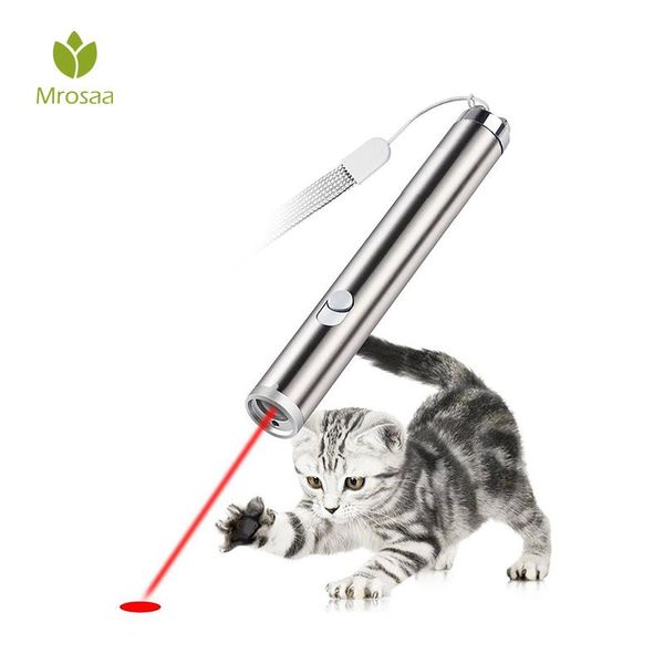 mrosaa portable electronic pet toys cat interactive training toy red laser pointer with led play pen
mrosaa portable electronic pet toys cat interactive training toy red laser pointer with led play pen