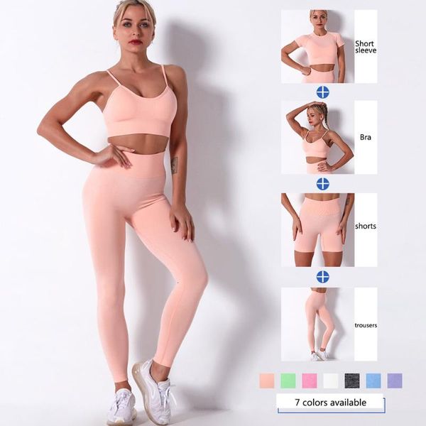 yoga outfit 2/3/4pcs seamless women set workout sportswear gym clothes fitness short sleeve crop high waist leggings sports suit
yoga outfit 2/3/4pcs seamless women set workout sportswear gym clothes fitness short sleeve crop high waist leggings sports suit