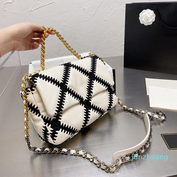 designer- women classic flap bags braided genuine leather zipper style two-tone summer crossbody shoulder pochette 25cm
designer- women classic flap bags braided genuine leather zipper style two-tone summer crossbody shoulder pochette 25cm