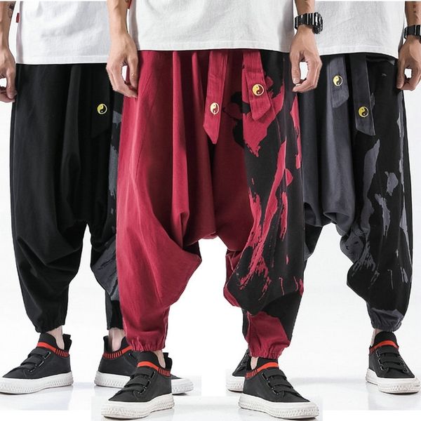 2020 new cross harajuku style harem pants male loose cotton linen sweatpant mens casual streetwear large size m-5xl, Black
2020 new cross harajuku style harem pants male loose cotton linen sweatpant mens casual streetwear large size m-5xl, Black