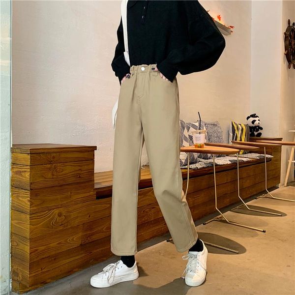 women's jeans women plus velvet thicker khaki high waist zipper elastic straight simple school all-match womens trousers chic haraju, Blue
women's jeans women plus velvet thicker khaki high waist zipper elastic straight simple school all-match womens trousers chic haraju, Blue