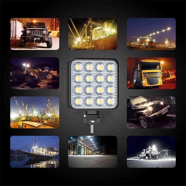 48w square bright led spotlight work light car suv truck driving fog lamp for repairing camping hiking backpacking worklight
48w square bright led spotlight work light car suv truck driving fog lamp for repairing camping hiking backpacking worklight