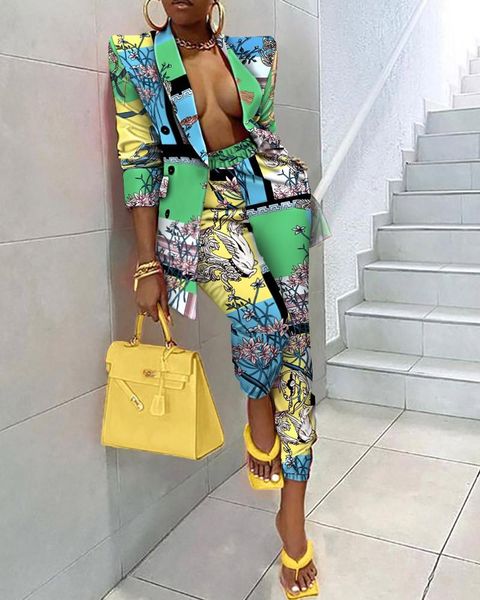 women's two piece pants ensemble blazer pantalon femme fall 2021 womens fashion set business casual women outfits and, White
women's two piece pants ensemble blazer pantalon femme fall 2021 womens fashion set business casual women outfits and, White