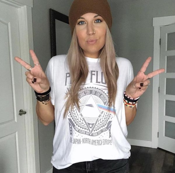 floyd band tee women casual crewneck short sleeve music t-shirt circular triangle graphic female classical vintage lady women's, White
floyd band tee women casual crewneck short sleeve music t-shirt circular triangle graphic female classical vintage lady women's, White