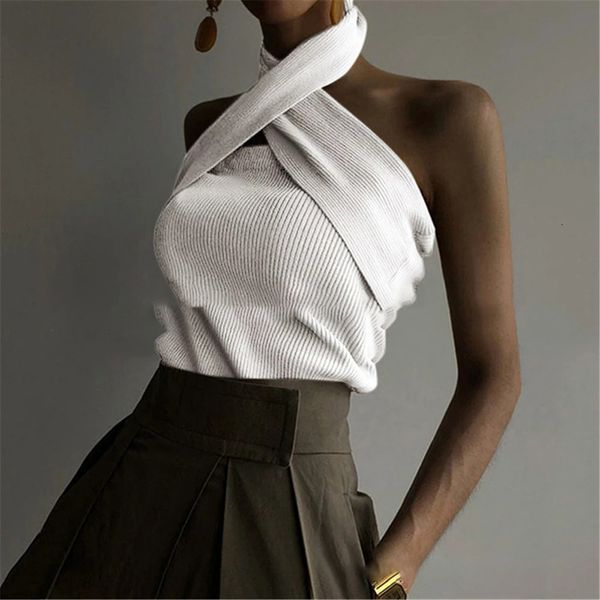 women's sweaters back sleeveless slim multifunctional pendant solid hollow collar knitted vest ywgn, White;black
women's sweaters back sleeveless slim multifunctional pendant solid hollow collar knitted vest ywgn, White;black