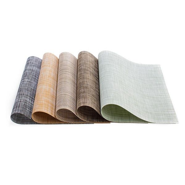 table runner 4pcs mat pvc placemat non-slip linen thickened heat insulation braided kitchen restaurant cup
table runner 4pcs mat pvc placemat non-slip linen thickened heat insulation braided kitchen restaurant cup