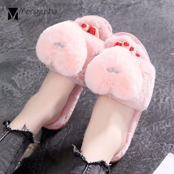 sweet heart fur slippers women candy color furry slides warm winter plush mules shoes woman flat heel sandals pantufa c854, Black
sweet heart fur slippers women candy color furry slides warm winter plush mules shoes woman flat heel sandals pantufa c854, Black