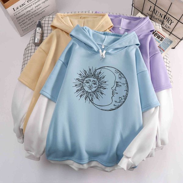 women hoodie vintage sweatshirt autumn aesthetic s hood pullover full sleeve patchwork oversized thick moletom feminino, Black
women hoodie vintage sweatshirt autumn aesthetic s hood pullover full sleeve patchwork oversized thick moletom feminino, Black