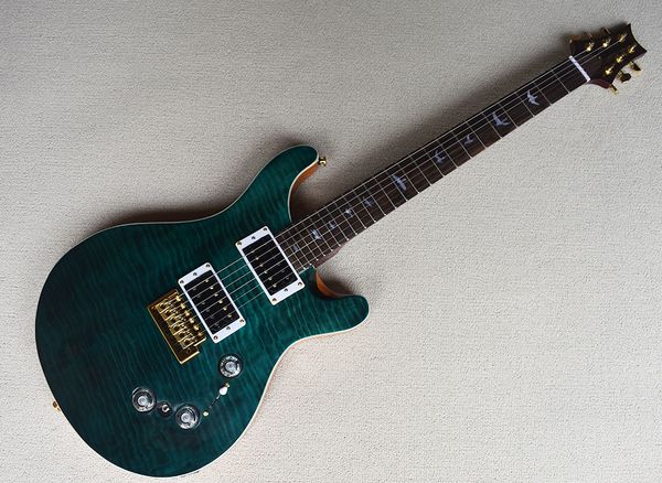dark blue electric guitar with gold hardware,rosewood fretboard,bird inlay,can be customized as request
dark blue electric guitar with gold hardware,rosewood fretboard,bird inlay,can be customized as request