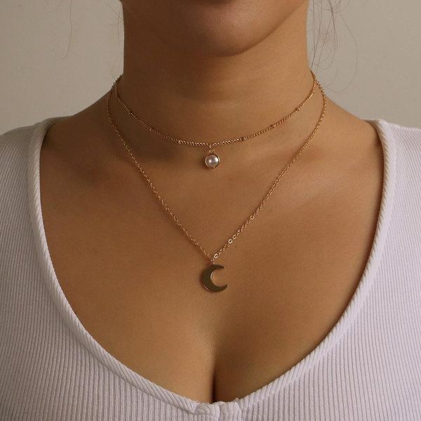 pendant necklaces vintage boho multilayer round pearl choker moon chain necklace for women gold silver color collar fashion jewelry gift
pendant necklaces vintage boho multilayer round pearl choker moon chain necklace for women gold silver color collar fashion jewelry gift