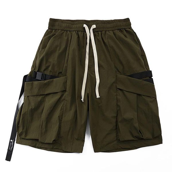 men's shorts solid color multi-pocket men clothing mens casual summer elastic waist, White;black
men's shorts solid color multi-pocket men clothing mens casual summer elastic waist, White;black