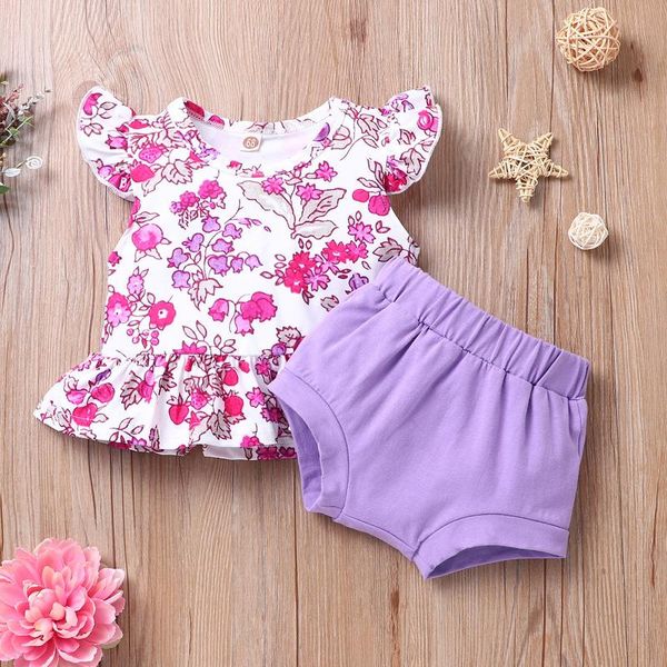 clothing sets outfits for baby girls infant toddler summer o-neck floral print ruffled sleeve + solid shorts clothes 3-18m, White
clothing sets outfits for baby girls infant toddler summer o-neck floral print ruffled sleeve + solid shorts clothes 3-18m, White