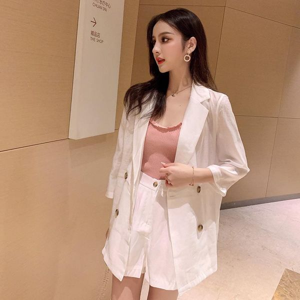 women's tracksuits matching set 2021 summer korean version of the sunscreen solid color small suit two-piece three-piece female, Gray
women's tracksuits matching set 2021 summer korean version of the sunscreen solid color small suit two-piece three-piece female, Gray