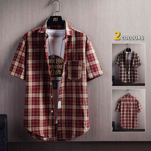 men's summer short sleeve shirt plaid new coat leisure student fashion clothes, White;black
men's summer short sleeve shirt plaid new coat leisure student fashion clothes, White;black