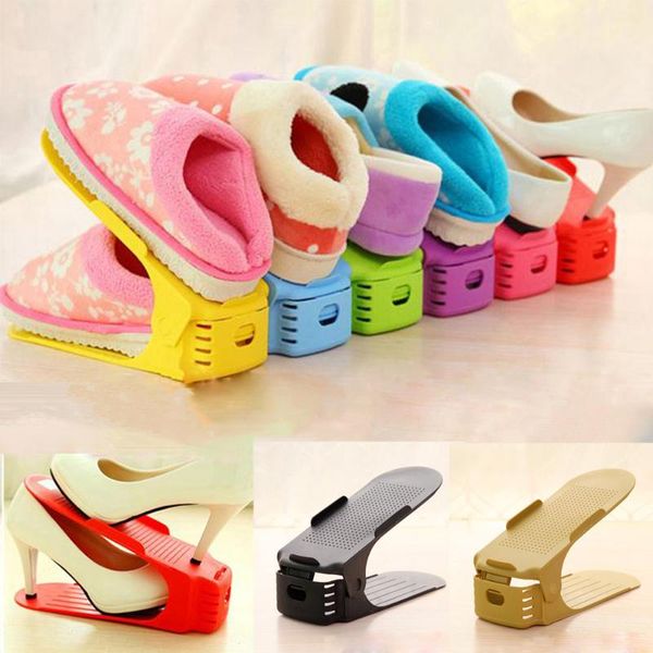 clothing & wardrobe storage adjustable shoe racks double hanger home convenient shoes organizer stand holder
clothing & wardrobe storage adjustable shoe racks double hanger home convenient shoes organizer stand holder