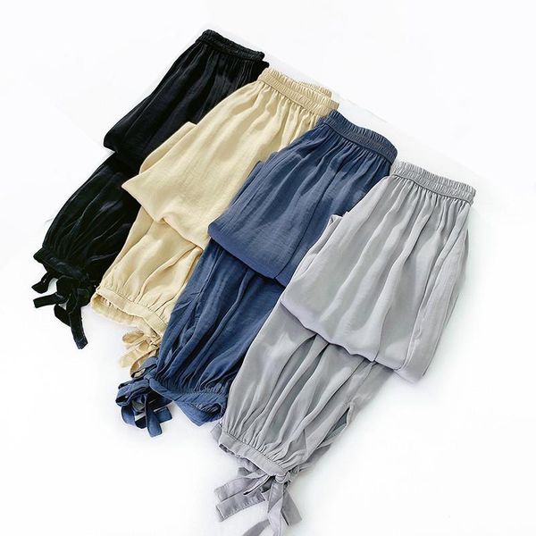women's pants & capris ice silk trousers, summer loose pants, fashion bloomers, beam thin, Black;white
women's pants & capris ice silk trousers, summer loose pants, fashion bloomers, beam thin, Black;white