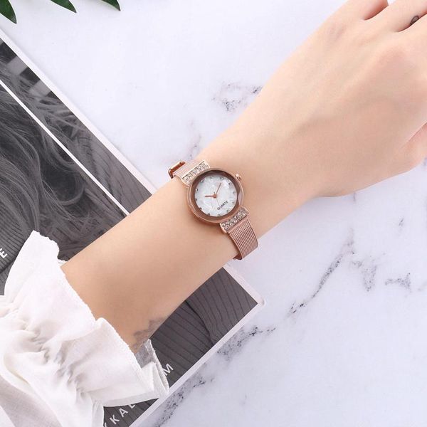 wristwatches modern fashion creative small dial quartz watch women mesh stainless steel strap casual wristwatch gift for female, Slivery;brown
wristwatches modern fashion creative small dial quartz watch women mesh stainless steel strap casual wristwatch gift for female, Slivery;brown