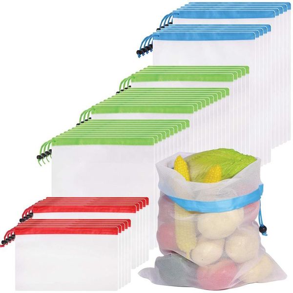 hanging baskets reusable mesh produce bags, washable for fruit, vegetable, toys, grocery, and shopping storage 45pcs
hanging baskets reusable mesh produce bags, washable for fruit, vegetable, toys, grocery, and shopping storage 45pcs