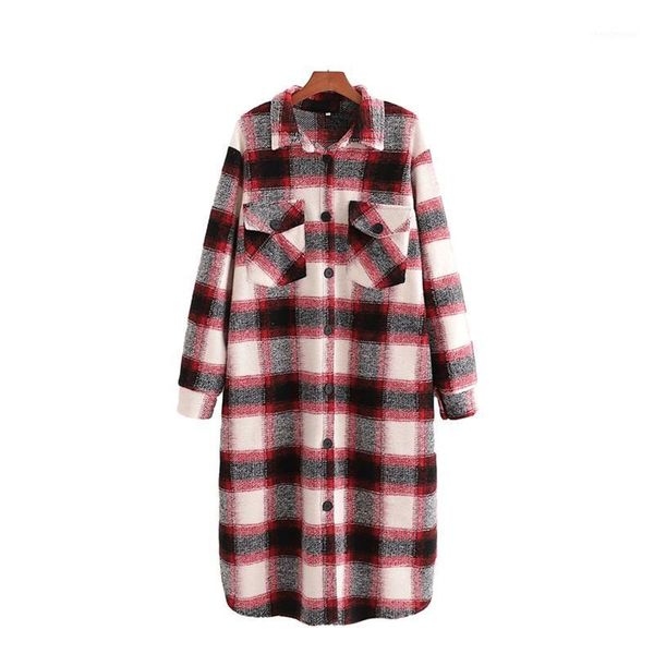 women's wool & blends puwd vintage woman oversized plaid long woolen coat fad winter loose thick patchwork outwear female warm casual, Black
women's wool & blends puwd vintage woman oversized plaid long woolen coat fad winter loose thick patchwork outwear female warm casual, Black