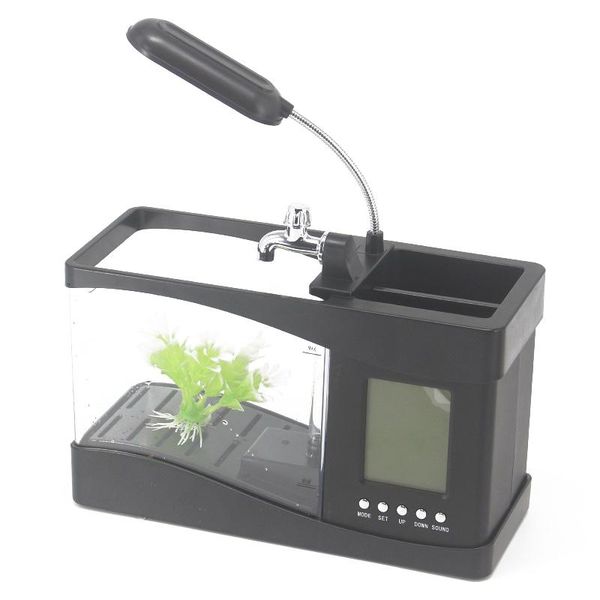 aquariums usb deskmini aquarium fish tank beta with led light lcd display screen and clock decoration pebbles
aquariums usb deskmini aquarium fish tank beta with led light lcd display screen and clock decoration pebbles