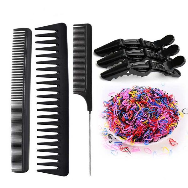 hair brushes stylists styling comb set professional with clips hairdresser barber fine dressing (black), Silver
hair brushes stylists styling comb set professional with clips hairdresser barber fine dressing (black), Silver