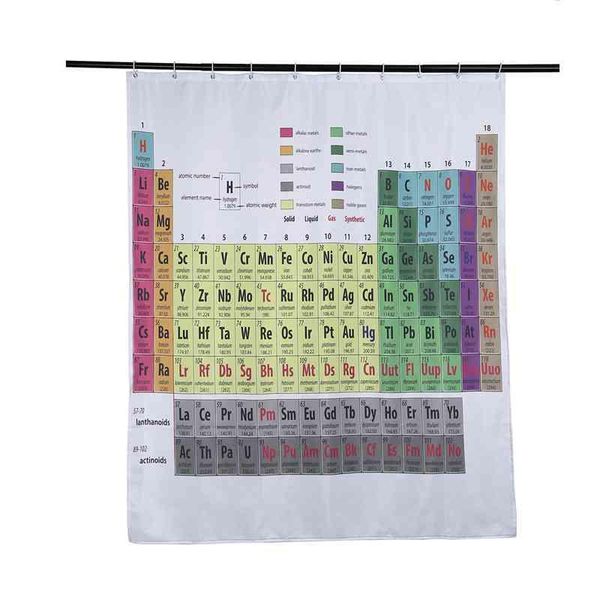 periodic table of the elements shower curtain mildewproof polyester washable bathtub decorative 150 x 180cm curtains
periodic table of the elements shower curtain mildewproof polyester washable bathtub decorative 150 x 180cm curtains
