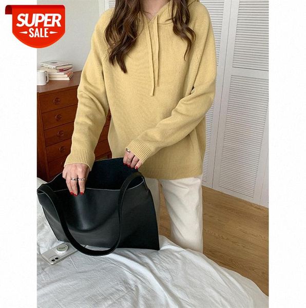 tg women's hooded sweater knit lazy wind casual loose wool 12878 #fs7w, Black;gray
tg women's hooded sweater knit lazy wind casual loose wool 12878 #fs7w, Black;gray