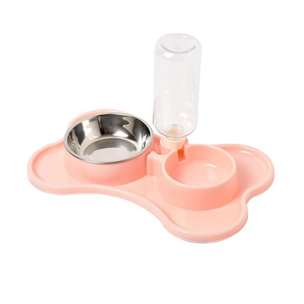 pet dog cat automatic drinking water double bowl stainless steel feeding bottle tray bowls & feeders
pet dog cat automatic drinking water double bowl stainless steel feeding bottle tray bowls & feeders
