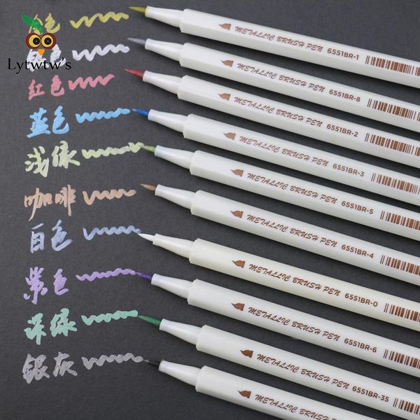 highlighters 1 pieces lytwtw's touch write brush soft pen color calligraphy marker pens set stationery drawing art school supplies, Black;red
highlighters 1 pieces lytwtw's touch write brush soft pen color calligraphy marker pens set stationery drawing art school supplies, Black;red