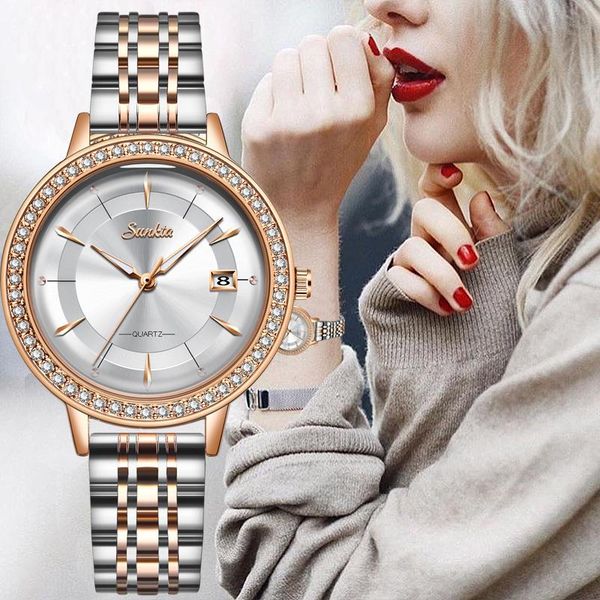 wristwatches 2021 women watch gold dress business casual fashion water watches quartz calendar wristwatch relogio feminino, Slivery;brown
wristwatches 2021 women watch gold dress business casual fashion water watches quartz calendar wristwatch relogio feminino, Slivery;brown