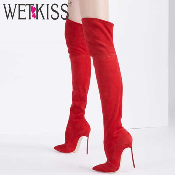 wetkiss over the knee boots women stiletto heel boot female party shoes ladies pointed toe flock shoes winter plus size 33-45 210630, Black
wetkiss over the knee boots women stiletto heel boot female party shoes ladies pointed toe flock shoes winter plus size 33-45 210630, Black