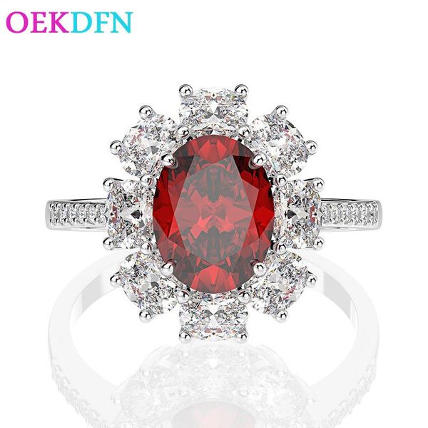 100% s925 sterling silver ring for women luxury oval ruby gemstone wedding jewelry anniversary womens rings wholesale cluster, Golden;silver
100% s925 sterling silver ring for women luxury oval ruby gemstone wedding jewelry anniversary womens rings wholesale cluster, Golden;silver