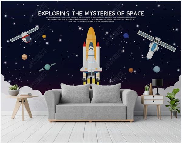 custom p 3d wallpaper modern cartoon hand drawn space rocket children's room home decor living room 3d wall murals wallpaper for walls
custom p 3d wallpaper modern cartoon hand drawn space rocket children's room home decor living room 3d wall murals wallpaper for walls