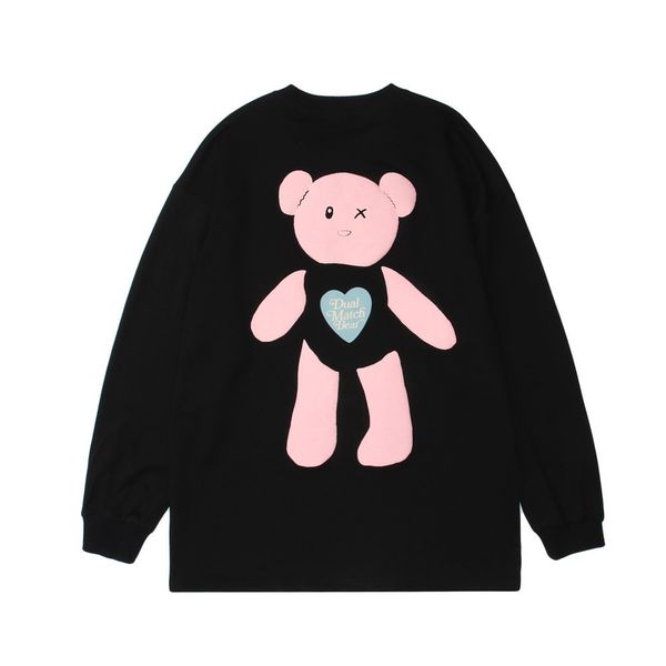 sweatshirts cartoon bear foam printed round neck hoodless sweater mens bf languid fashion brand loose long sleeve pullover hoodie, Black
sweatshirts cartoon bear foam printed round neck hoodless sweater mens bf languid fashion brand loose long sleeve pullover hoodie, Black