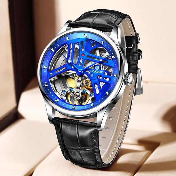 wristwatches 2021 sapphire automatic mechanical men watches luxury hollow 100m waterproof sport wrist watch for fashion leather clock, Slivery;brown
wristwatches 2021 sapphire automatic mechanical men watches luxury hollow 100m waterproof sport wrist watch for fashion leather clock, Slivery;brown