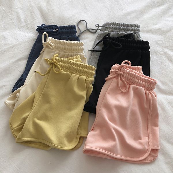 women's shorts real wear summer elastic waist pure color cotton leisure sports wide leg a-line pants for women, White;black
women's shorts real wear summer elastic waist pure color cotton leisure sports wide leg a-line pants for women, White;black