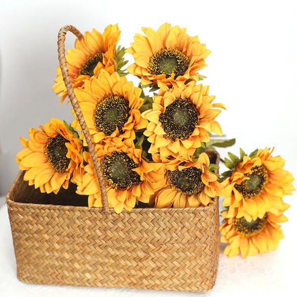decorative flowers & wreaths vintage sunflowers artificial 7 pcs faux silk bouquet fake real touch long stems floral
decorative flowers & wreaths vintage sunflowers artificial 7 pcs faux silk bouquet fake real touch long stems floral