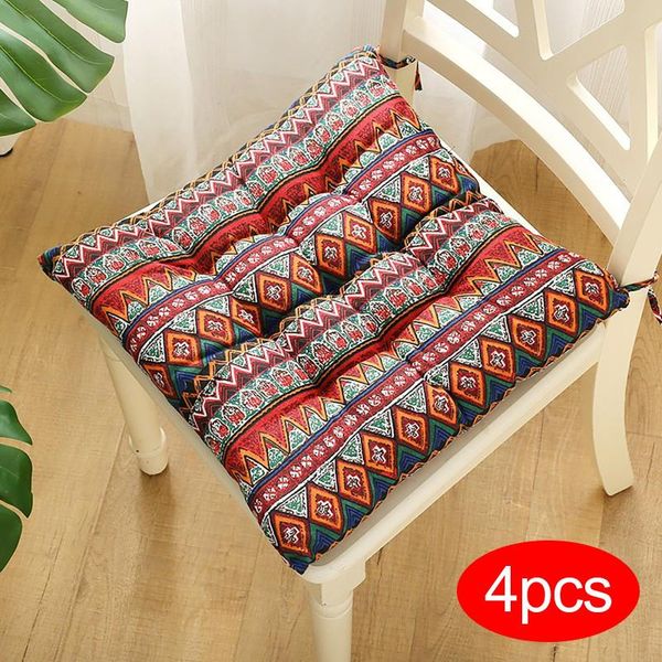 cushion/decorative pillow 4pcs soft retro printed square shape thicken polyester pad chair cushion tie on seat dining room kitchen office de
cushion/decorative pillow 4pcs soft retro printed square shape thicken polyester pad chair cushion tie on seat dining room kitchen office de