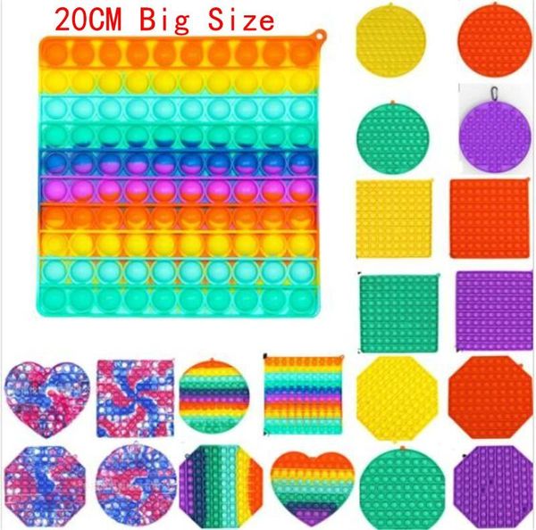 20cm big size jumbo fidget bubble board sensory toys tie dye rainbow push bubble puzzle with carabiner simple key ring finger game
20cm big size jumbo fidget bubble board sensory toys tie dye rainbow push bubble puzzle with carabiner simple key ring finger game