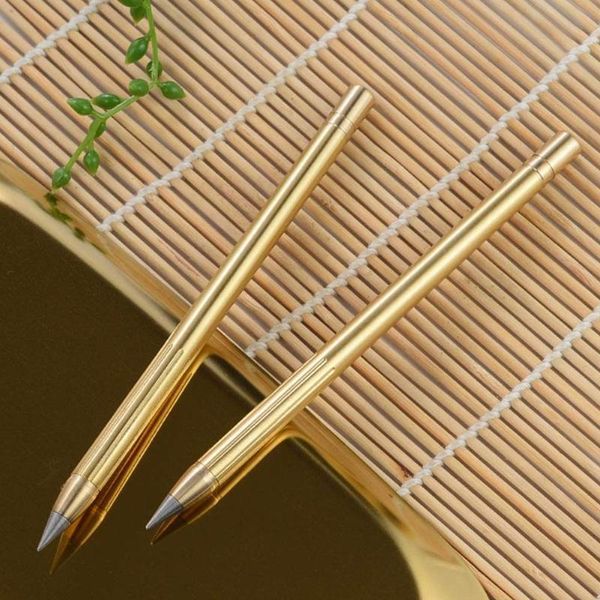 retro brass inkless pen pure metal no-ink pencil travel stylus 1pcs outdoor gift everlasting copper t8e5 ballpoint pens, Blue;orange
retro brass inkless pen pure metal no-ink pencil travel stylus 1pcs outdoor gift everlasting copper t8e5 ballpoint pens, Blue;orange