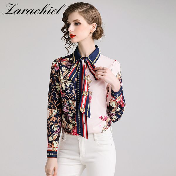 women runway shirts fashion elegant bow tie collar flower print long sleeve blouse shirt ladies workwear office -xxl 210416, White
women runway shirts fashion elegant bow tie collar flower print long sleeve blouse shirt ladies workwear office -xxl 210416, White
